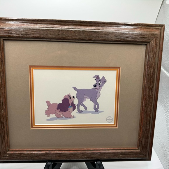 Disney Other - Framed Disney's Limited Edition Sericel Certified  Lady And The Tramp